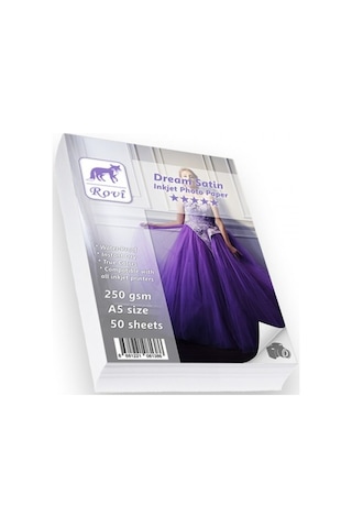 Rovi Dream Parlak / Satin Fotoğraf Kağıdı - 240Gsm - 50 Adet A4 - Parlak Glossy