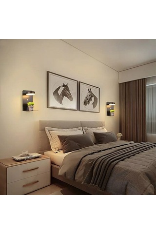 Simaavize Modern Usb Şarj Aplik2 Siyah