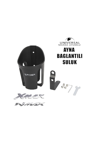 Nmax-xmax-pcx Universal Scooter Suluk Ayna Altına Bağlantılı Siyah