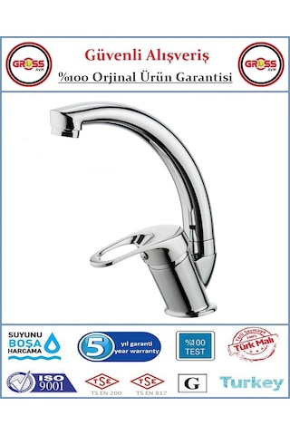 Şenpres Hilal Mix Lavabo Bataryası - 40'lık Kartuş