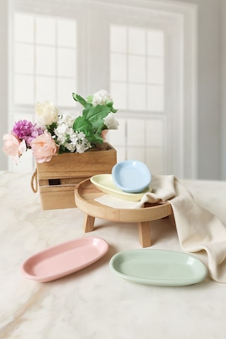 Keramika Mix Hitit Kayık Tabak 16 Cm 4 Adet 103-307-405-551 Çok Renkli