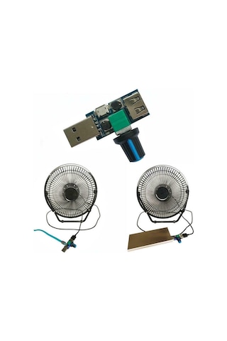 Koodmax-Dc 5V-12V 5W Usb - Micro Usb Fan Hız Kontrol Modülü