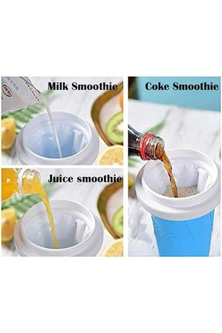 Yunboo Yemek Dereceli Silikon Dondurma/smoothie Makinası, Hızlı Dondurma, 2'li Pipet-kaşık, Tek Kullandımdan Sonra Yıkayabilir Ve Yeniden Kullanılabilir Gül Kırmızısı