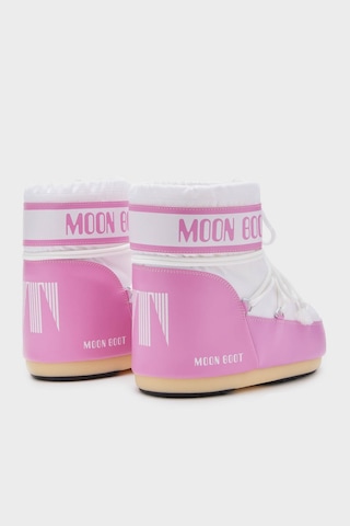Moon Boot Kadın Kar Botu 80d1409340 Jb05 Pembe-beyaz Beyaz - Pembe