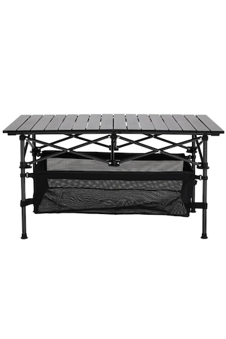Funky Chaırs Family Xl Katlanabilir Alüminyum Kamp Masası - Siyah 117x55x50