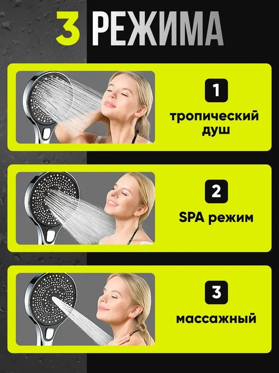 Lava Arte Duş Başlığı Büyük 3 Modlu 450979155 Gri