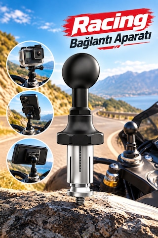 Racing Rbh-m6eb-19 Çatal Gövde Bağlantı Aparatı 13-19 Mm Telefon Ve Aksiyon Kamera Uyumlu Çok Renkli
