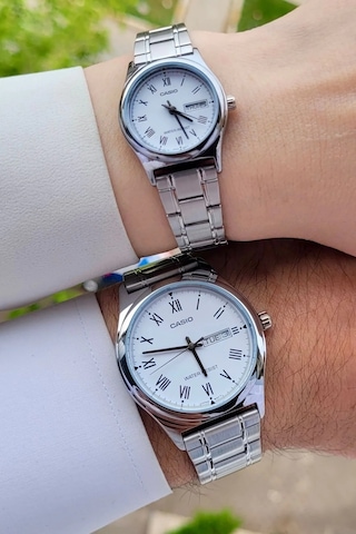 Casio Csgnct33 Sevgili Çift Kol Saati Gümüş