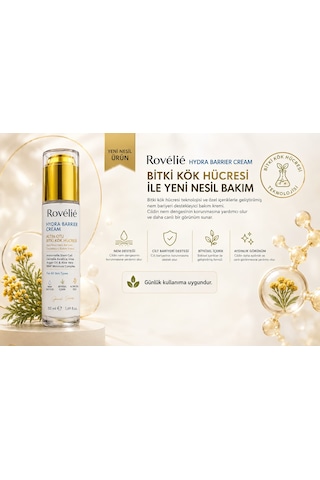 Hydra Barrier Cream Yeni Nesil Yüz Nemlendirici Altın Otu Bitki Kök Hücreli 50 Ml