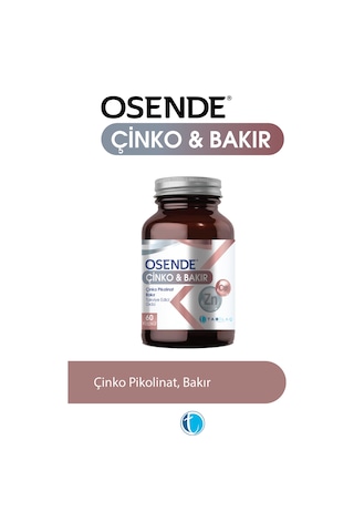Osende Çinko & Bakır 60 Kapsül