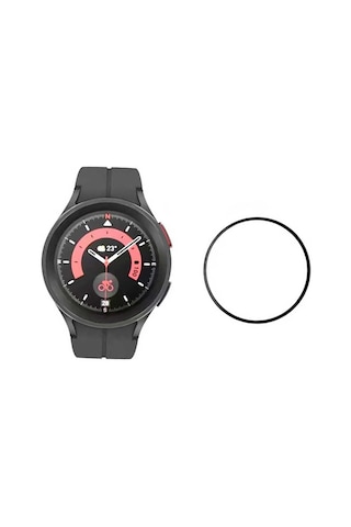 Samsung Galaxy Uyumlu Watch 5 Pro 45mm Ekran Koruyucu 3d Kavisli Full Ka