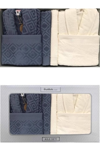 Özdilek Bornoz Takımı Pastoral Aile Seti Çift Kişilik