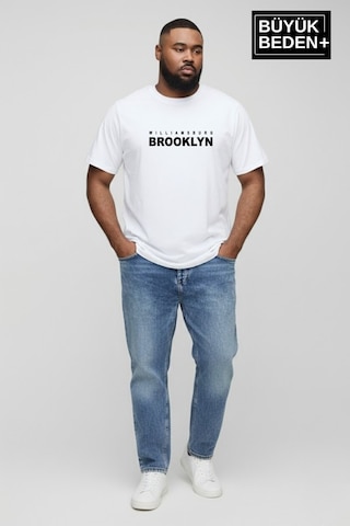 Superlife Erkek Büyük Beden Willamsburg Brooklyn Baskılı 3xl-6xl Bisiklet Yaka Tshırt Spr26bts510-16 Beyaz Superlife Erkek Büyük Beden Willamsburg Brooklyn Baskılı 3xl-6xl Bisiklet Yaka Tshırt Spr26bts510-16 Beyaz