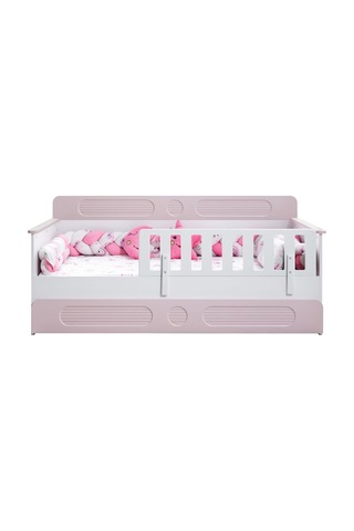 Yavrulu Karyola, Flora Yavrulu Montessori Karyola - Pembe + 1 Adet Comfort Yatak