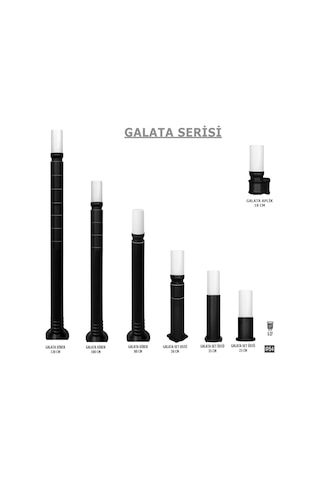 Galata Set Üstü Bahçe Yol Garaj Aydınlatma Lambası 12 x 10 x 23 CM