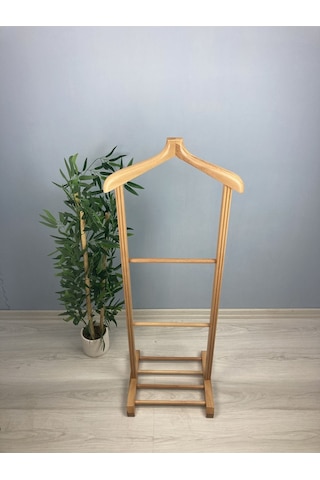 Ahşap Tekli Dilsiz Uşak Ham Cilalı Basic Ceviz