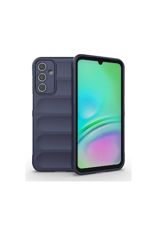 Samsung Uyumlu Galaxy A15 Kılıf Esnek Tpu Oyuklu Arka Yüzey Tasarımlı Zore Etnik Silikon Kapak Lacivert