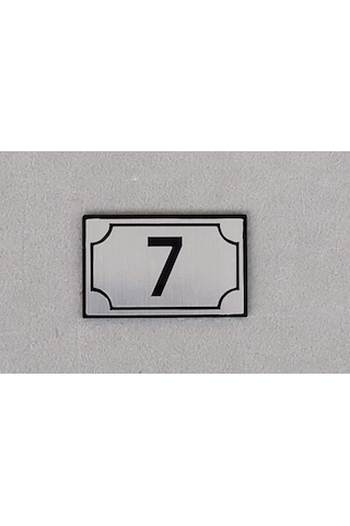 Gümüş Lazer Kesim Kapı Numarası - Daire Numarası