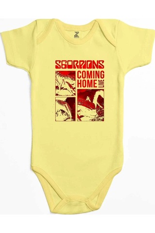 Zepplin Giyim Scorpions Coming Home Pembe Bebek Body Zıbın
