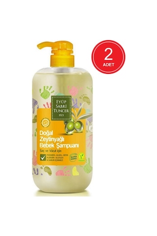 Eyüp Sabri Tuncer Doğal Zeytinyağlı Vegan Bebek Saç ve Vücut Şampuanı 2 x 600 ML