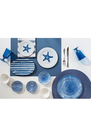 Porland 36 Parça Starfish Kahvaltı Takımı 04por033182 Çok Renkli