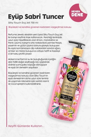 Eyüp Sabri Tuncer Silky Touch Duş Jeli 3 x 750 ML + Rosie Pamuk