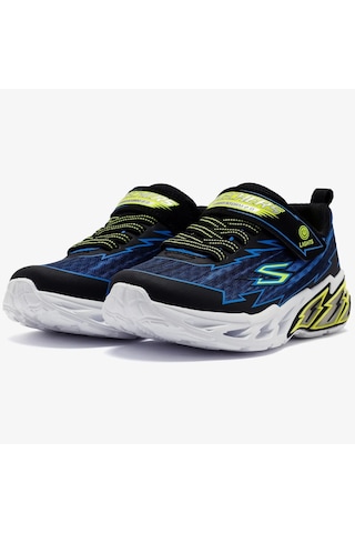Skechers Light Storm 2.0 Bolt Brights Kids Sneaker Cırt Cırtlı Işıklı Çocuk Ayakkabısı Lacivert Lacivert