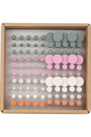 Skycity 100 Adet Diş Laboratuvarı Taşı Zımpara Ucu Seti - Hassas Oymak, Parlatma Ve Zımparalama İçin Dayanıklı Kuvars Kumu Materyal