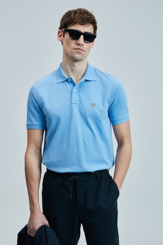 Lufian Erkek Laon Smart Polo T-shirt 111040206 Mavi Mavi