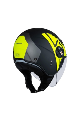 Origine Alpha V5 Açık Motosiklet Kaskı Siyah - Sarı