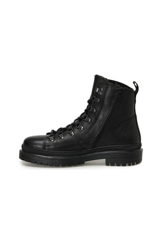 Lumberjack Esteves 3pr Siyah Hakiki Deri Comfort Casual Postal Bot Siyah