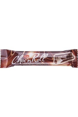 Choc N Roll Kakao Kaplamalı Fındık Kremalı Roll Gofret 16 Gr. 24 Adet (1 Kutu)