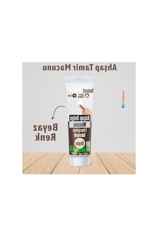 Beyaz Renk Ahşap Parke Tamir Macunu, 125 Ml