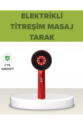 Northcity Elektrikli Titreşim Masaj Tarak Kırmızı Işık Terapi - Saç Köklerini Canlandıran Evde Profesyonel Saç Bakımı