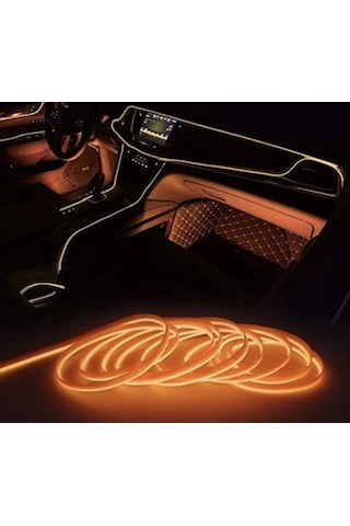 Araç Içi Neon Şerit Led 3 Metre Turuncu  (Torpido Ledi)  (527438845)