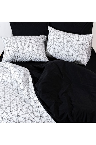 Caqqa Geometri Pamuk 2 Adet 50x70 Cm Yastık Kılıfı