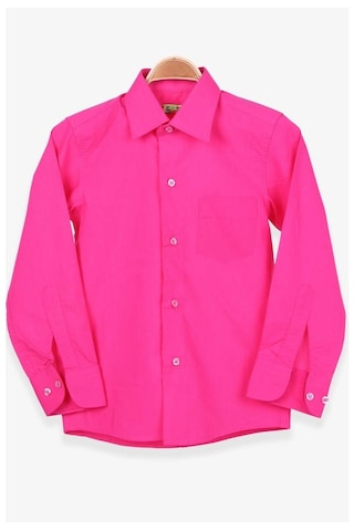 Erkek Çocuk Gömlek Basic Pembe (7-13 Yaş) (541468897)