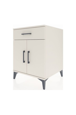Kronos Komodin Tek Raflı Tek Çekmeceli 2 Kapaklı 60x59x80 Aytaşı-aytaşı Aytası