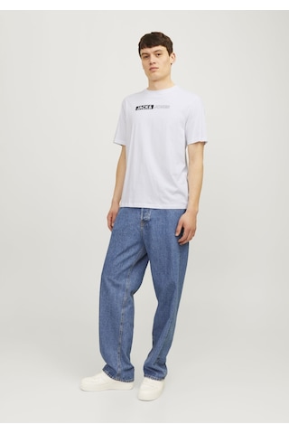 Jack & Jones JJECORP LOGO TEE PLAY Erkek  Beyaz Tişört