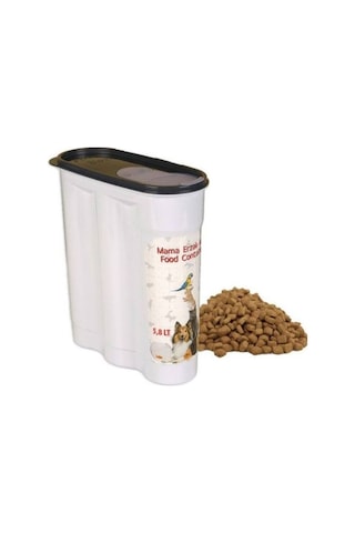 Kapaklı Evcil Hayvan Kedi Mama Saklama Kabı 5800 ML