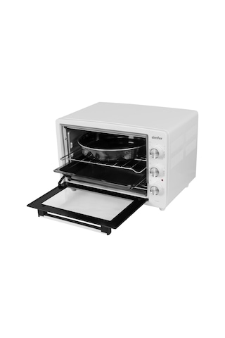 Simfer 3420 Beyaz 34 LT Statik Mini / Midi Fırın - 4 Fonksiyon, Programlanabilir Pişirme & Isı Kontrol Sistem
