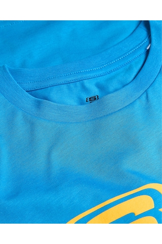 Skechers B Regular Fit Graphic Tee T-shirt Büyük Erkek Çocuk Mavi Tshirt Sk2510113-315 Mavi