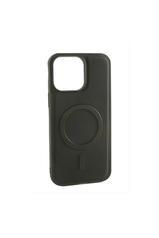 Zenviac456 iPhone Uyumlu 15 Pro Magsaff Kapak Kılıf Zenviac45678 Siyah