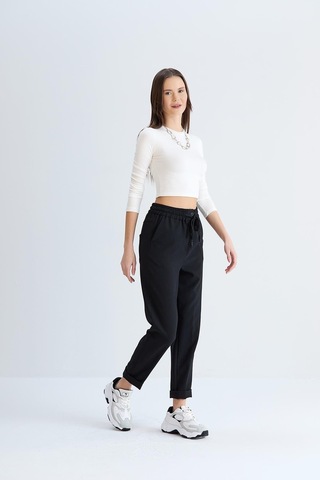 Sortie Collection Neva Model Pantolon Siyah-siyah Siyah