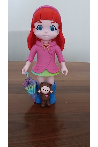 Gökkuşağı Ruby Oyuncak Figür Bebek 30 Cm - Sevimli Çizgi Film Karakteri Hediyelik