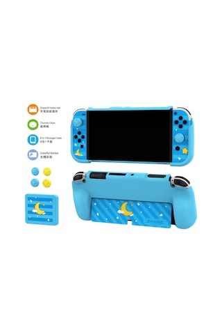 Nintendo Switch Oled Koruyucu Kılıf 8 İn 1 Set Dobe Tns-2120