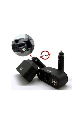 Ayt Olesson 1652 12-24v Çiftli Çift Usbli 100w Araç Oto Tır Çakmak Çoklayıcı Çakmaklık Çoğaltıcı