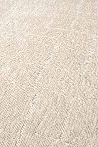 Seria Sra01b Bej Dekoratif Şönil Kilim İskandinav Desen Yıkanabilir Yumuşak Kaymaz Taban Halı Yolluk