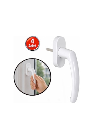 Alerçantam Pvc Pencere Kolu Pimapen Plastik Pen Kulp Beyaz - 4 Adet