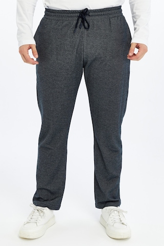 Defys Erkek Beli Lastikli Regular Fit Pantolon Lacivert - Beyaz